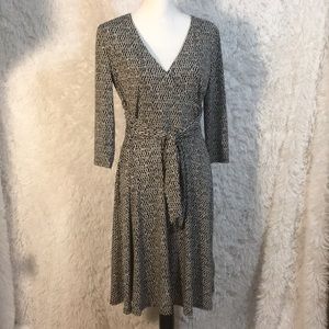 Mock wrap dress